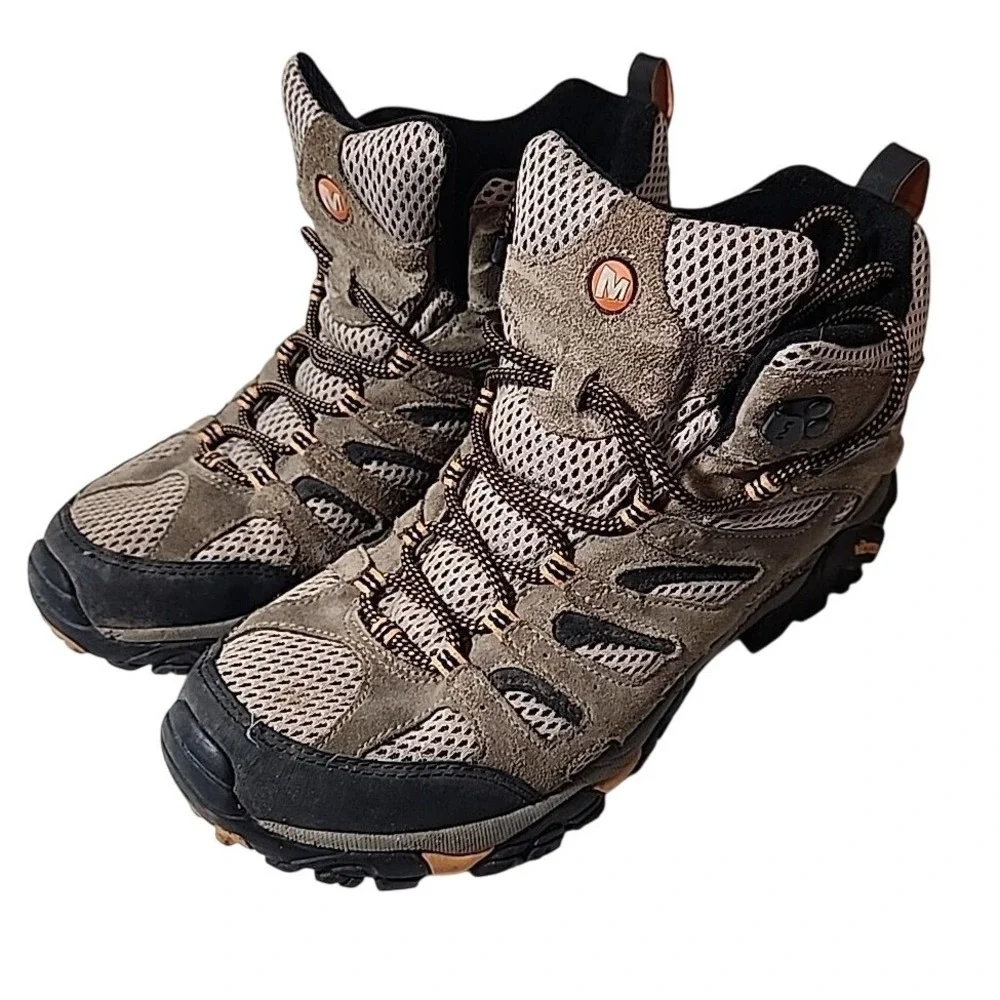 Merrell Shoes Womens Continuum Vibram Hiking Boot‎ Waterproof Leather Size 10